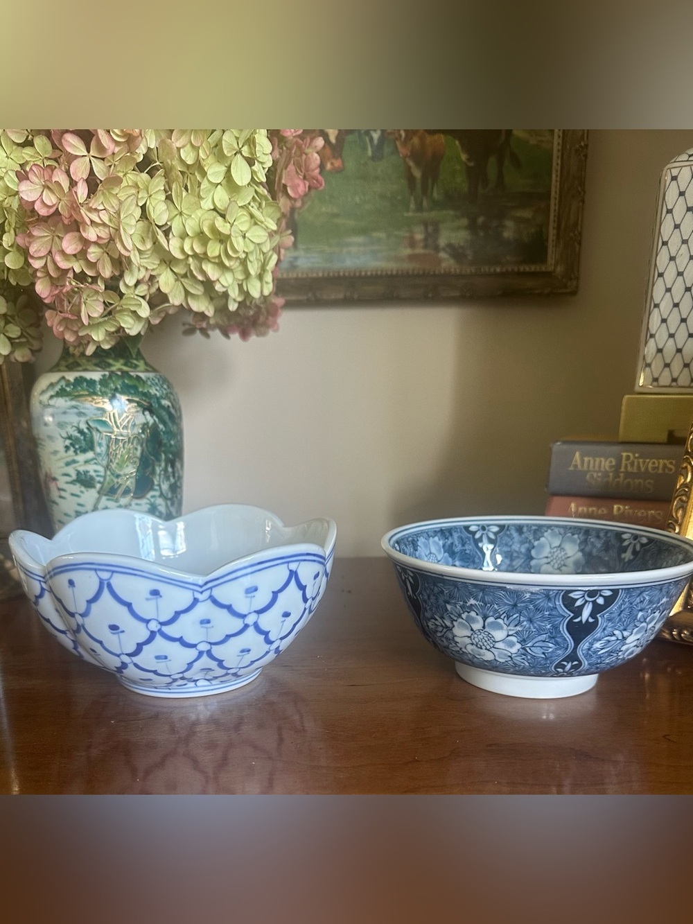 Vtg Porcelain Japanese Bowls Set of 2